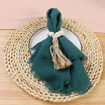6 bucăți 32x32 cm retro șervețele de nuntă din tifon pânză de brânză din bumbac decor de masă de Crăciun prosoape de ceai pentru masă de petrecere decor rustic