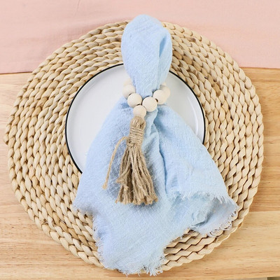 6 bucăți 32x32 cm retro șervețele de nuntă din tifon pânză de brânză din bumbac decor de masă de Crăciun prosoape de ceai pentru masă de petrecere decor rustic