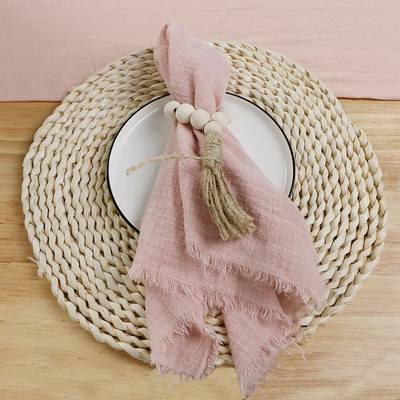 6 bucăți 32x32 cm retro șervețele de nuntă din tifon pânză de brânză din bumbac decor de masă de Crăciun prosoape de ceai pentru masă de petrecere decor rustic