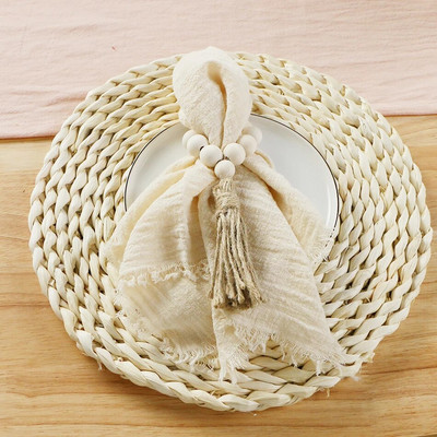 6 bucăți 32x32 cm retro șervețele de nuntă din tifon pânză de brânză din bumbac decor de masă de Crăciun prosoape de ceai pentru masă de petrecere decor rustic
