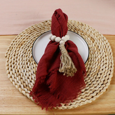 6 bucăți 32x32 cm retro șervețele de nuntă din tifon pânză de brânză din bumbac decor de masă de Crăciun prosoape de ceai pentru masă de petrecere decor rustic