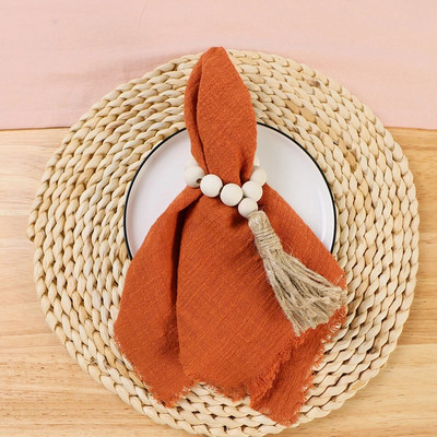 6 bucăți 32x32 cm retro șervețele de nuntă din tifon pânză de brânză din bumbac decor de masă de Crăciun prosoape de ceai pentru masă de petrecere decor rustic