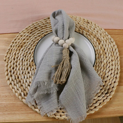 6 bucăți 32x32 cm retro șervețele de nuntă din tifon pânză de brânză din bumbac decor de masă de Crăciun prosoape de ceai pentru masă de petrecere decor rustic