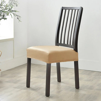Мека плътна кадифена калъфка за седалката на стола Високоеластични калъфки за дивани за столове Спандекс Калъфка за столове Трапезария Кухня Ресторант Парти