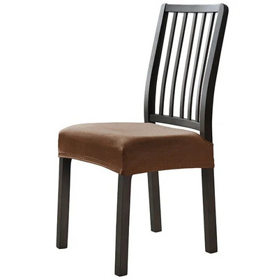 Μαλακό μασίφ βελούδινο κάλυμμα καθίσματος καρέκλας Ψηλό ελαστικό καλύμματα καναπέ καρέκλας Spandex κάλυμμα καρέκλας τραπεζαρία Κουζίνα εστιατόριο Πάρτι