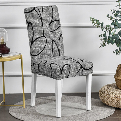 Nyomtatás Ebédlő Székhuzat Virágos Elasztikus Elasztikus Stretch Sliphuzat székekhez Konyha Szállodai Bankett Party