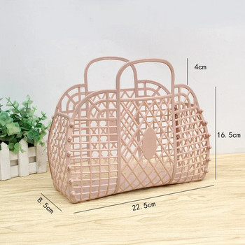5-цветна голяма пластмасова кошница за храна Кошница за съхранение на баня може да се разглоби Кошница за съхранение за пазаруване