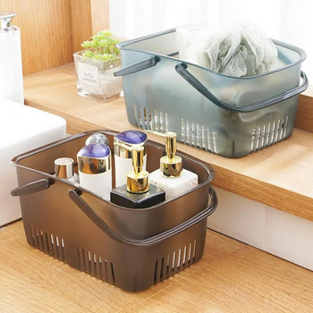 Правоъгълна кофа за душ кабина Удобен голям капацитет Спестяване на място Съхранявайте вашите тоалетни принадлежности Кошница за душ кабина