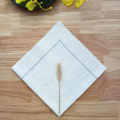 2 buc. șervețele groase 40x40 cm țesătură ramie, confortabile, moale, lavabile, durabile, reutilizabile, cânepă pentru bucătărie, nuntă, masă, petrecere acasă