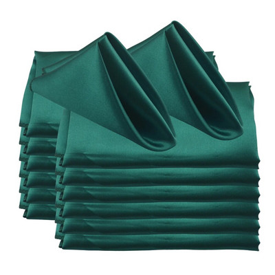 12 buc pătrat 50x50cm șervețel din satin pentru nuntă banchet decorare petrecere de absolvire restaurant cina cafea prosop de ceai șervețele acasă