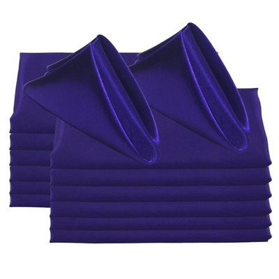 12 buc pătrat 50x50cm șervețel din satin pentru nuntă banchet decorare petrecere de absolvire restaurant cina cafea prosop de ceai șervețele acasă