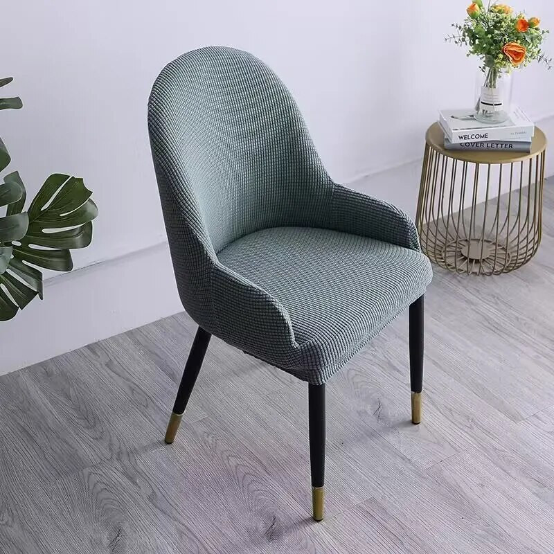 Huse pentru scaune curbate mari Huse pentru scaune universale simple moderne, pentru scaune cu forme speciale, spatar, scaun elastic integrat.