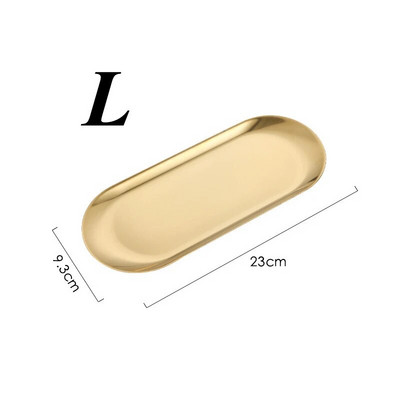 Tavă metalică Farfurie din oțel inoxidabil Tort oval Tavă pentru desert cu fructe Vas de friptură occidentală Farfurie dreptunghiulară pentru gustare Tavă pentru depozitarea bijuterii
