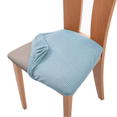 1 bucată husă de pernă pentru scaun din catifea, elastică, pentru hotel, restaurant, curea pentru scaun, pentru sufragerie, îngroșare, protecție anti-alunecare de birou