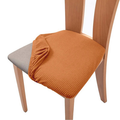 1 bucată husă de pernă pentru scaun din catifea, elastică, pentru hotel, restaurant, curea pentru scaun, pentru sufragerie, îngroșare, protecție anti-alunecare de birou