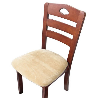 1 bucată husă de pernă pentru scaun din catifea, elastică, pentru hotel, restaurant, curea pentru scaun, pentru sufragerie, îngroșare, protecție anti-alunecare de birou