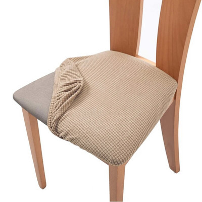 1 bucată husă de pernă pentru scaun din catifea, elastică, pentru hotel, restaurant, curea pentru scaun, pentru sufragerie, îngroșare, protecție anti-alunecare de birou