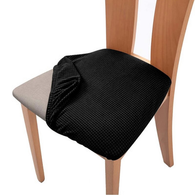 1 bucată husă de pernă pentru scaun din catifea, elastică, pentru hotel, restaurant, curea pentru scaun, pentru sufragerie, îngroșare, protecție anti-alunecare de birou