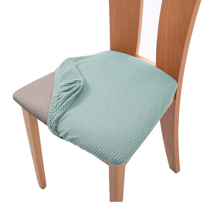 1 bucată husă de pernă pentru scaun din catifea, elastică, pentru hotel, restaurant, curea pentru scaun, pentru sufragerie, îngroșare, protecție anti-alunecare de birou