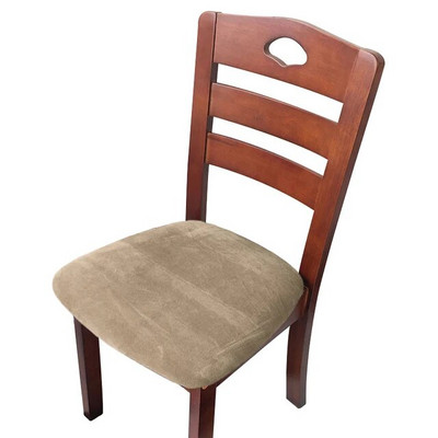 1 bucată husă de pernă pentru scaun din catifea, elastică, pentru hotel, restaurant, curea pentru scaun, pentru sufragerie, îngroșare, protecție anti-alunecare de birou