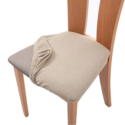 1 bucată husă de pernă pentru scaun din catifea, elastică, pentru hotel, restaurant, curea pentru scaun, pentru sufragerie, îngroșare, protecție anti-alunecare de birou