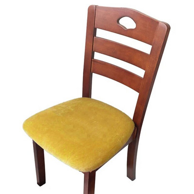 1 bucată husă de pernă pentru scaun din catifea, elastică, pentru hotel, restaurant, curea pentru scaun, pentru sufragerie, îngroșare, protecție anti-alunecare de birou