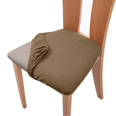 1 bucată husă de pernă pentru scaun din catifea, elastică, pentru hotel, restaurant, curea pentru scaun, pentru sufragerie, îngroșare, protecție anti-alunecare de birou