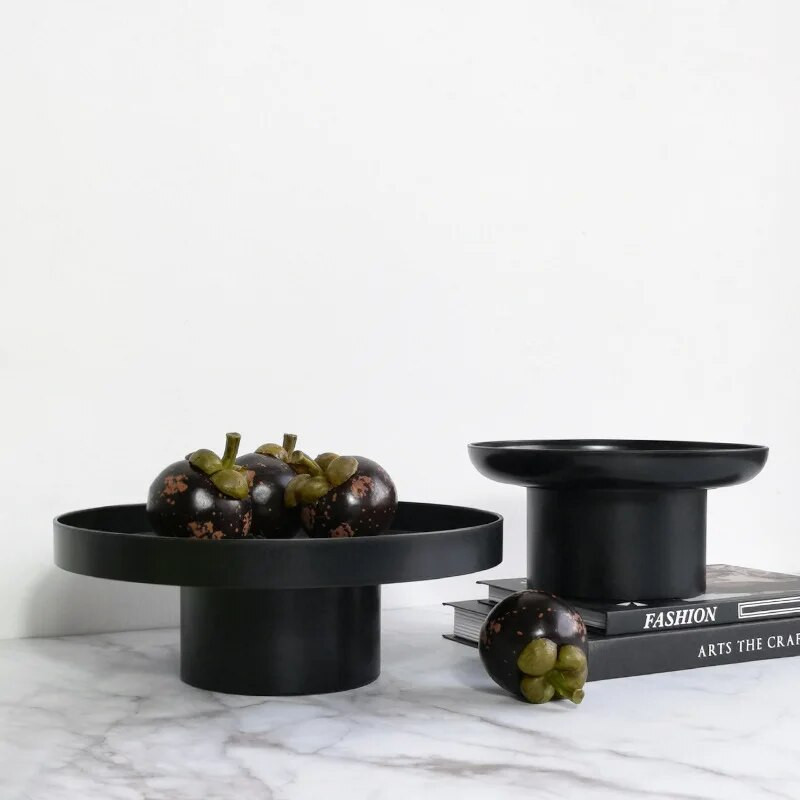 Nordijska plastična akrilna okrugla ladica za pohranu Čaj Posuđe s hranom Pladanj s pićem Nakit Raznorazne stvari Ukrasna ladica Uređenje doma za radnu površinu