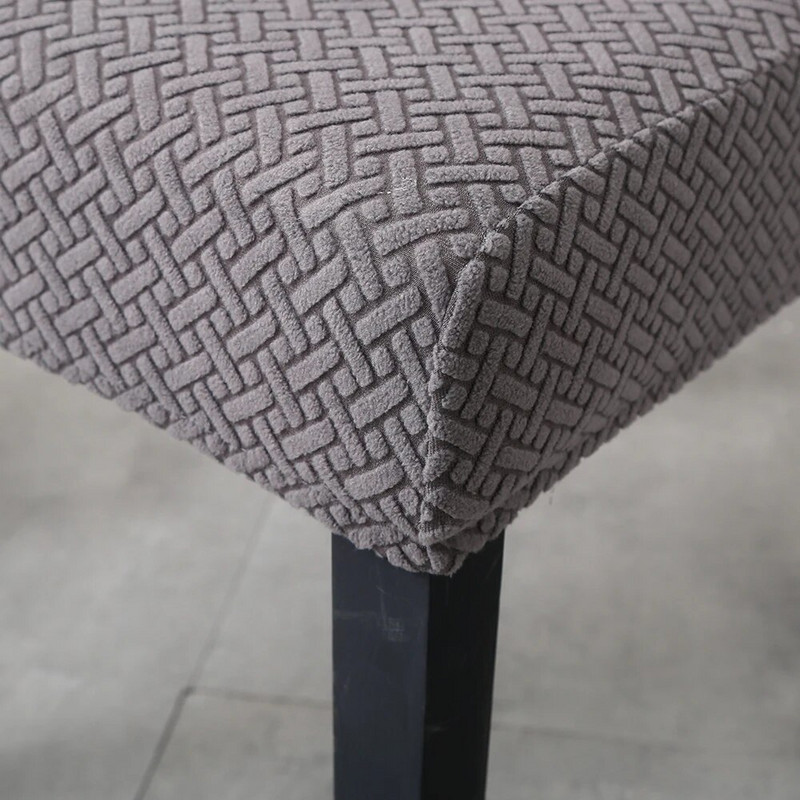 Jacquard navlaka za stolicu Obična elastična navlaka za sjedalo stolice Blagovaonica Spandex tkanina Navlaka za stolicu za bankete Ured Kuhinja Dom