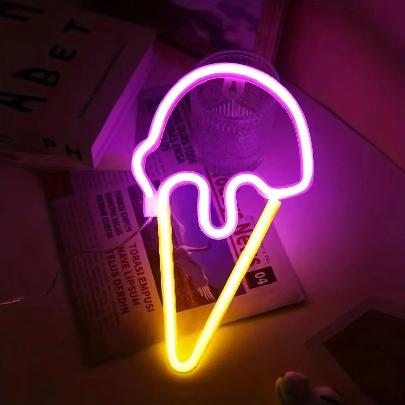 Ledai LED neoninės šviesos festivalio dekoracija Šviečianti neoninė lempa Miegamasis Svetainė KTV Baras Vakarėlis Namų kabantis dekoro dovana