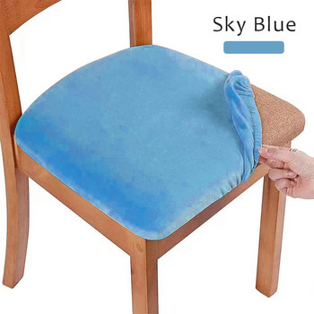 Βελούδινο κάλυμμα καθίσματος Κάλυμμα καρέκλας τραπεζαρίας Αντιολισθητικές καρέκλες Προστατευτικό κάλυμμα πολυεστέρα Εύκολη εφαρμογή για πάρτι δεξιώσεων κουζίνας γραφείου