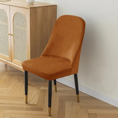 Huse pentru scaune curbate din catifea Huse scaun de birou Husa scaun lavabila la masina rezistenta la praf Husa pentru scaun pentru decorarea casei 1 buc