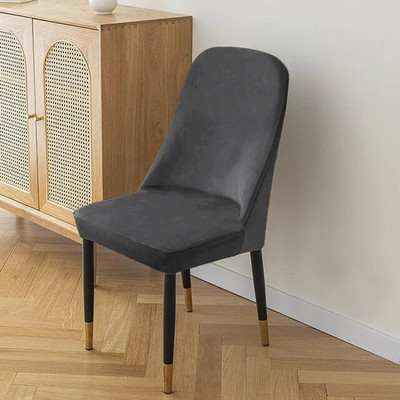 Huse pentru scaune curbate din catifea Huse scaun de birou Husa scaun lavabila la masina rezistenta la praf Husa pentru scaun pentru decorarea casei 1 buc
