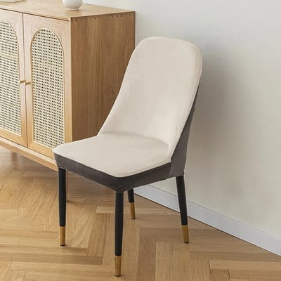 Huse pentru scaune curbate din catifea Huse scaun de birou Husa scaun lavabila la masina rezistenta la praf Husa pentru scaun pentru decorarea casei 1 buc