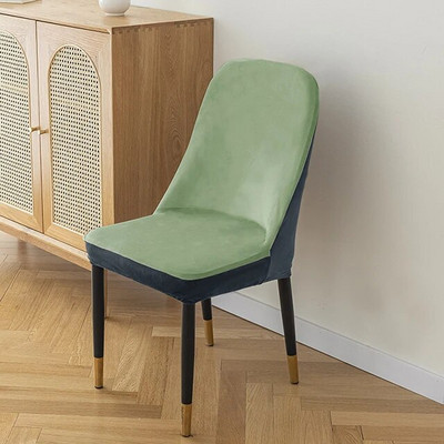 Huse pentru scaune curbate din catifea Huse scaun de birou Husa scaun lavabila la masina rezistenta la praf Husa pentru scaun pentru decorarea casei 1 buc