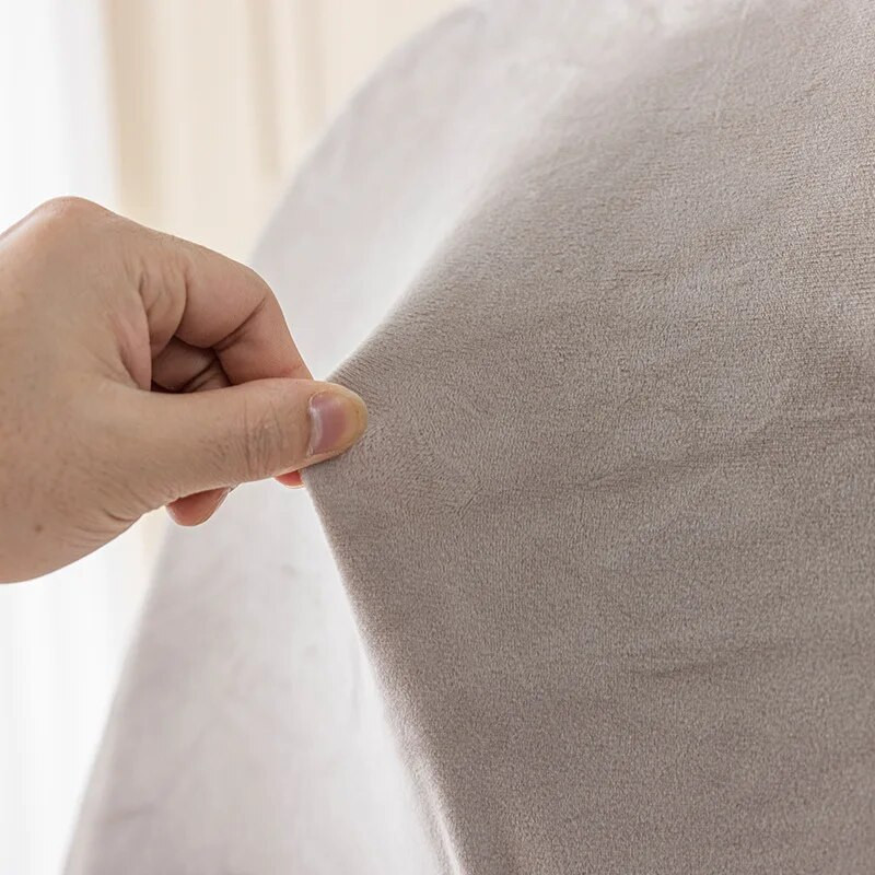 Huse pentru scaune curbate din catifea Huse scaun de birou Husa scaun lavabila la masina rezistenta la praf Husa pentru scaun pentru decorarea casei 1 buc