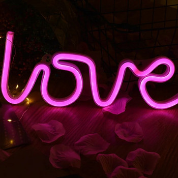Love LED φωτεινή πινακίδα νέον Λαμπερό για την Ημέρα του Αγίου Βαλεντίνου Πρόταση Φεστιβάλ Διακόσμηση Λάμπα νέον για διακόσμηση πάρτι σπιτιού Δώρο για ενήλικες