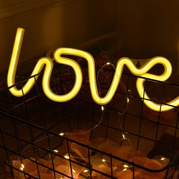 Любовна LED неонова табела Светеща Свети Валентин Предложете Фестивална декорация Неонова лампа за домашен парти декор Подарък за възрастни