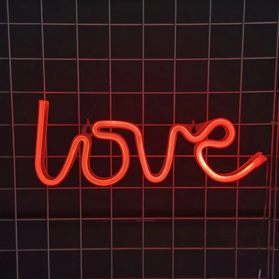 Love LED φωτεινή πινακίδα νέον Λαμπερό για την Ημέρα του Αγίου Βαλεντίνου Πρόταση Φεστιβάλ Διακόσμηση Λάμπα νέον για διακόσμηση πάρτι σπιτιού Δώρο για ενήλικες