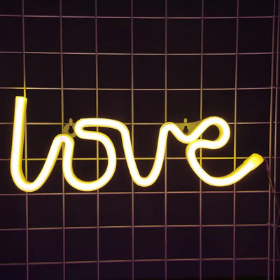 Love LED φωτεινή πινακίδα νέον Λαμπερό για την Ημέρα του Αγίου Βαλεντίνου Πρόταση Φεστιβάλ Διακόσμηση Λάμπα νέον για διακόσμηση πάρτι σπιτιού Δώρο για ενήλικες