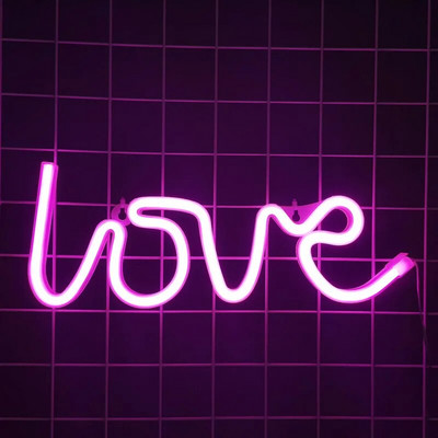 Love LED φωτεινή πινακίδα νέον Λαμπερό για την Ημέρα του Αγίου Βαλεντίνου Πρόταση Φεστιβάλ Διακόσμηση Λάμπα νέον για διακόσμηση πάρτι σπιτιού Δώρο για ενήλικες