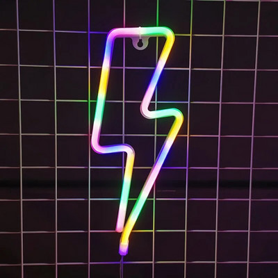 Lampă cu șurub LED Neon Decor de Crăciun Pandantiv Lumină Neon Atmosferă de festival Acasă Petrecere Bar Decor pentru agățat de perete Adult Copii Cadou