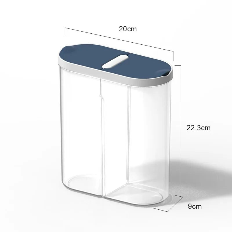 Prozirna PP plastična zatvorena staklenka, dozator za žitarice, kutija za pohranu, žitarice za hranu, posude za rižu, kutija za pohranu žitarica i orašastih plodova, kuhinja