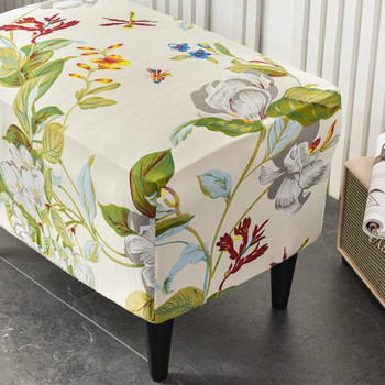 Многоцветна поставка за крака на седалката Османски протектор за декорация на всекидневна Мебелен протектор Покривало Покривало за стол за хранене