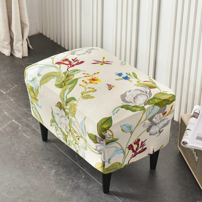 Многоцветна поставка за крака на седалката Османски протектор за декорация на всекидневна Мебелен протектор Покривало Покривало за стол за хранене