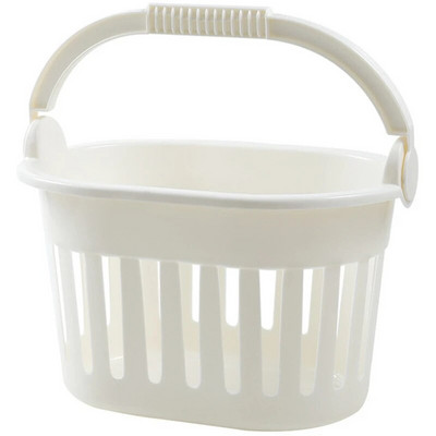 Преносима кошница за баня Многофункционална куха кошница за душ гел за баня, шампоан, домакинска кухня Кошници за съхранение на плодове и зеленчуци