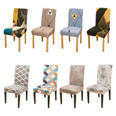 Huse pentru scaune elastice Huse pentru scaune elastice imprimate Huse spandex pentru sufragerie Banchet de nunta Scaun de birou de hotel