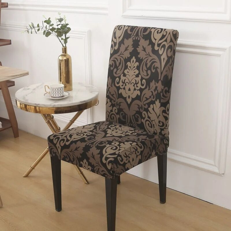 Įtempti sėdynių kėdžių užvalkalai Spausdinti elastiniai kėdžių užvalkalai Spandex užvalkalai valgomajam Vestuvių banketui Viešbučio biuro kėdė