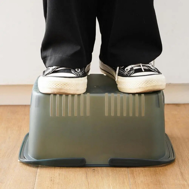 Tuščiaviduris dušo korpuso krepšelis su rankenomis PP Kelios kanalizacijos didelės talpos skylės Dušo dėžės biuro reikmenys vonios kambariui