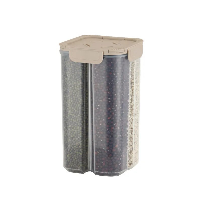 Stiklainiai Sandėliavimo Užsegamas skyrius Grūdai Grūdai Plastikinis PP Sandarinimas Stiklainiai Virtuvė Skaidrus Maisto kokybės Buitinis makaronų konteineris